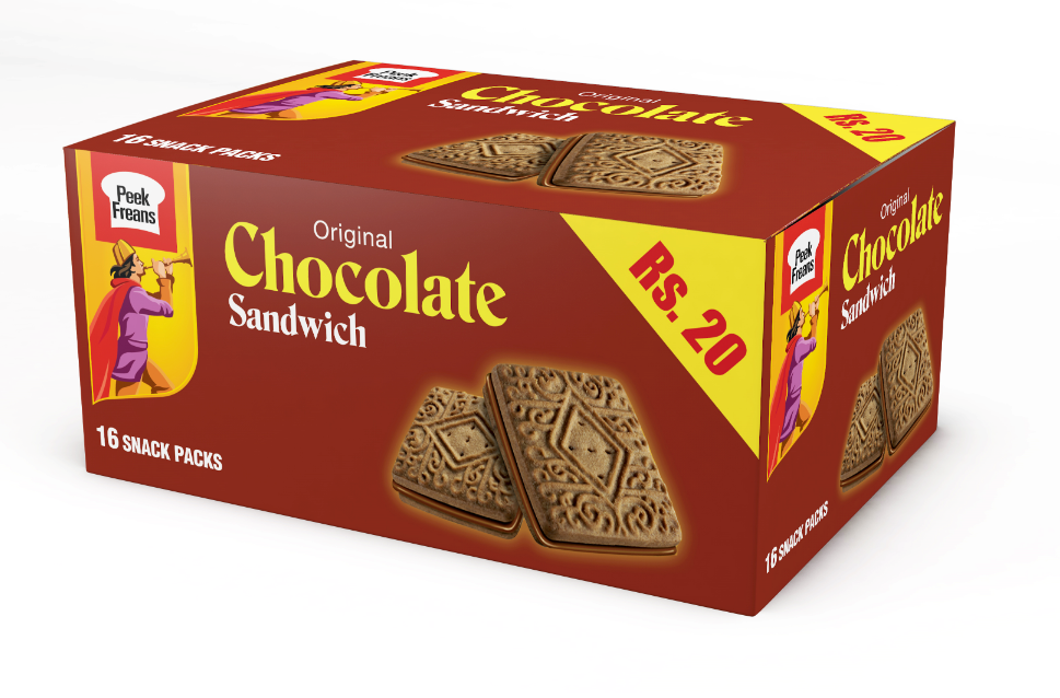 PEEK FREANS CHOCOLATE SANDWICH BISCUIT 32GM 16PCS BOX