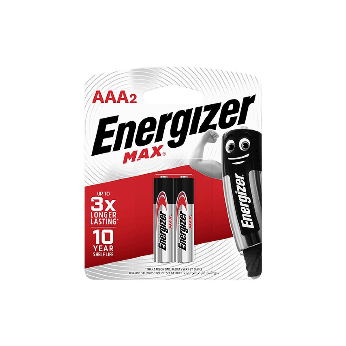 ENERGIZER MAX AAA BATTERIES X2-PCS