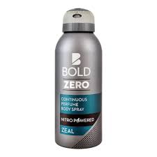 BOLD ZERO ZEAL CONTINUOUS BODY SPRAY 120ML