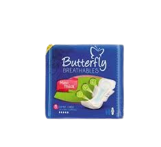 BUTTERFLY SANITARY NAPKINS MAXI THICK EXTRA LARGE 8PCS