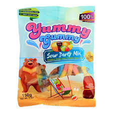 YUMMY GUMMY SOUR PARTY MIX JELLY 150GM