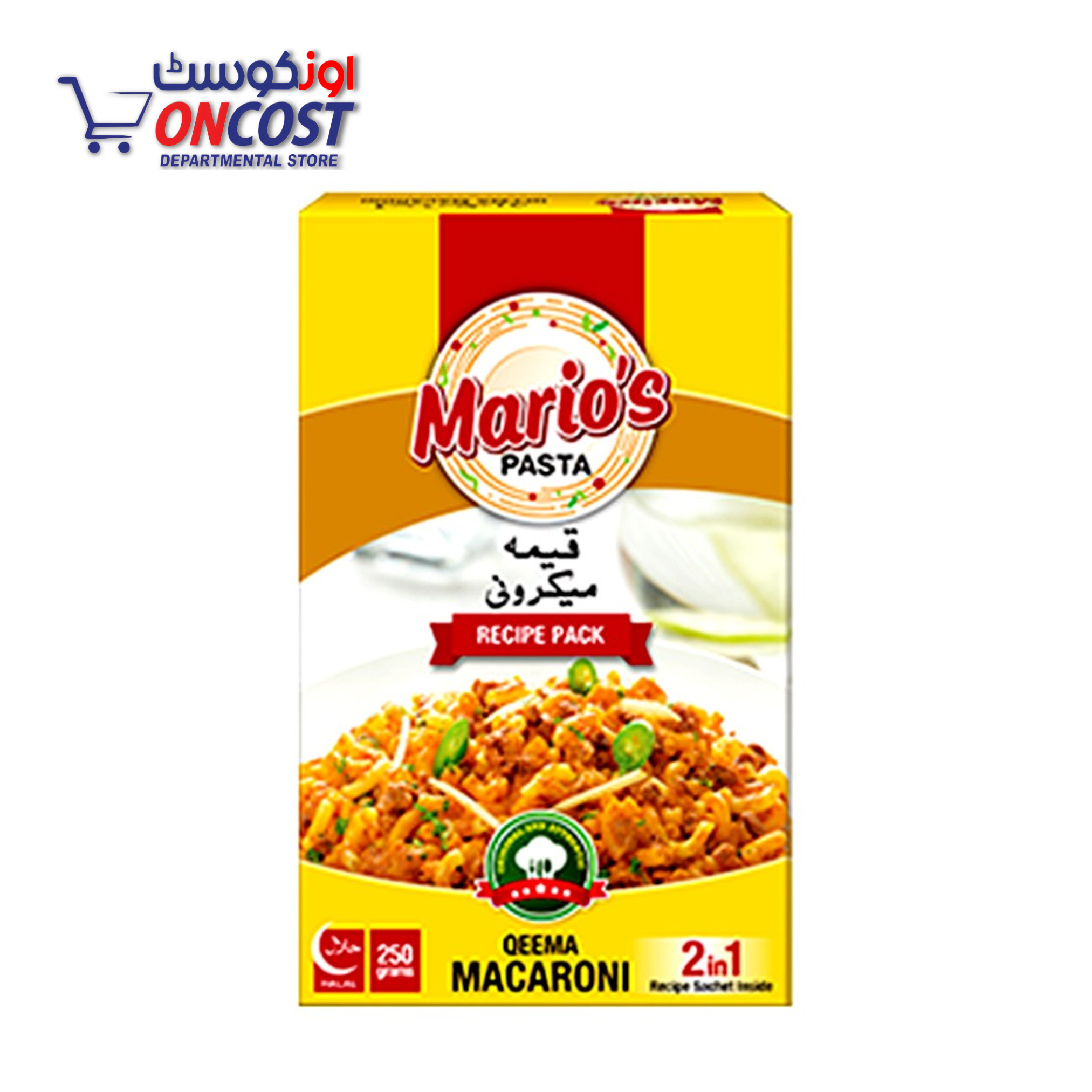 MARIOS QEEMA MACARONI 2IN1 225GM