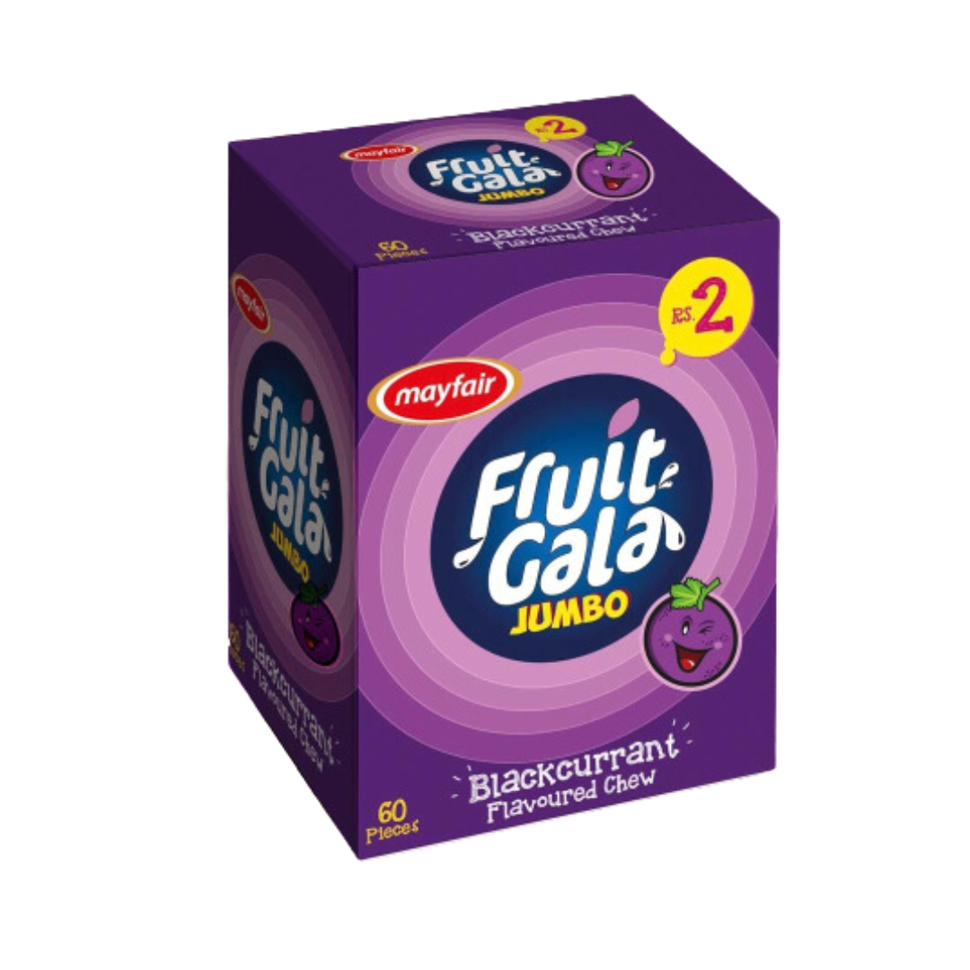 MAYFAIR FRUIT GALA BLACKCURRANT CANDY 100PCS BOX