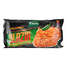 KNORR NOODLE JALAPENO BLAZIN 2X SPICIER 124GM