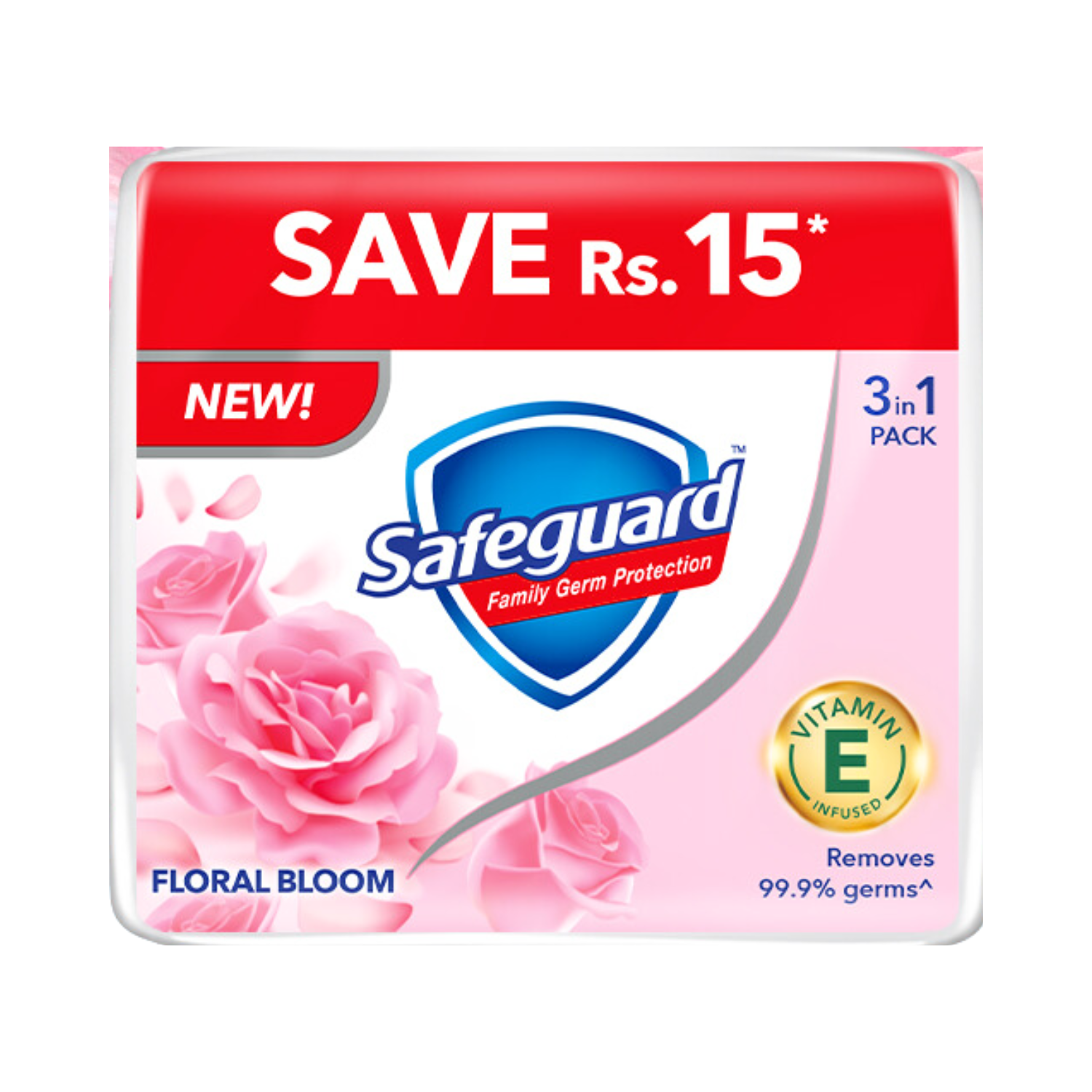 SAFEGUARD FLORAL BLOOM 135G 3IN1