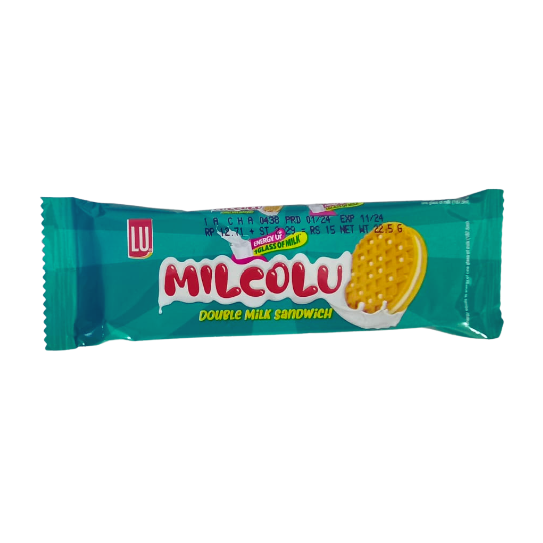 LU MILCOLU DOUBLE MILK SANDWICH BISCUIT 22.5GM