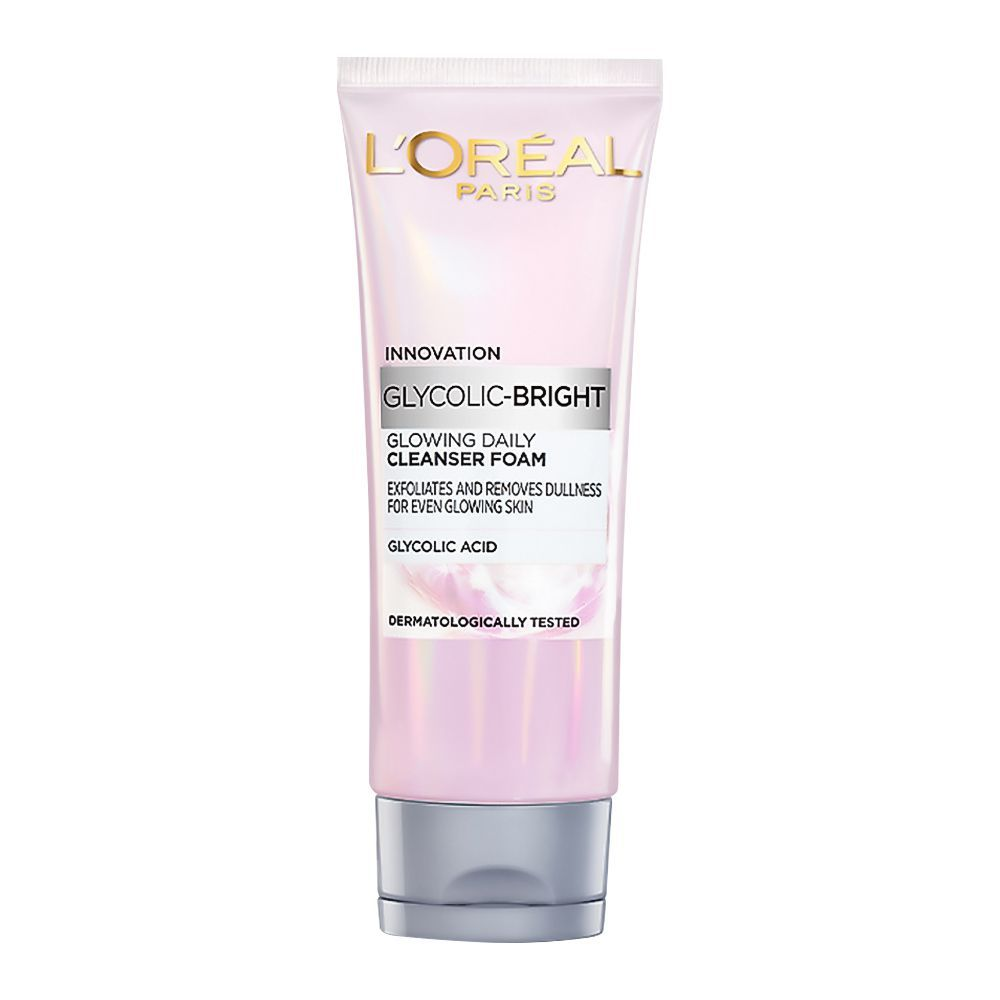 LOREAL PARIS GLYCOLIC BRIGHT FACE WASH 100ML