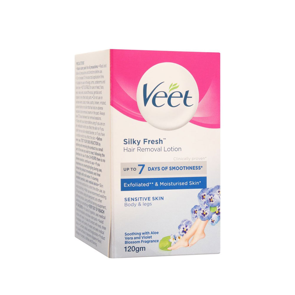 VEET SILKY FRESH HAIR REMOVAL LOTION SENSITIVE SKIN 120GM