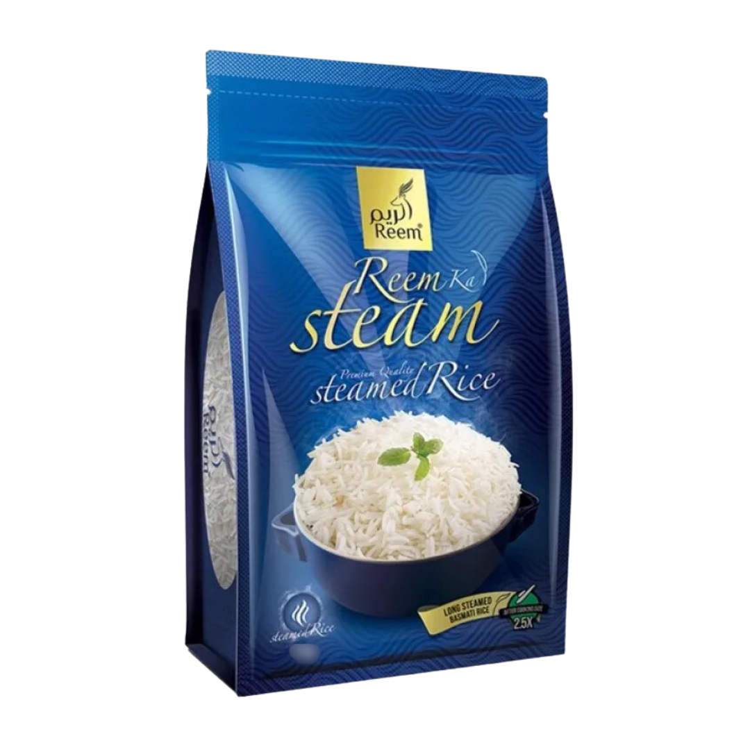 REEM LONG STEAMED BASMATI RICE 5KG