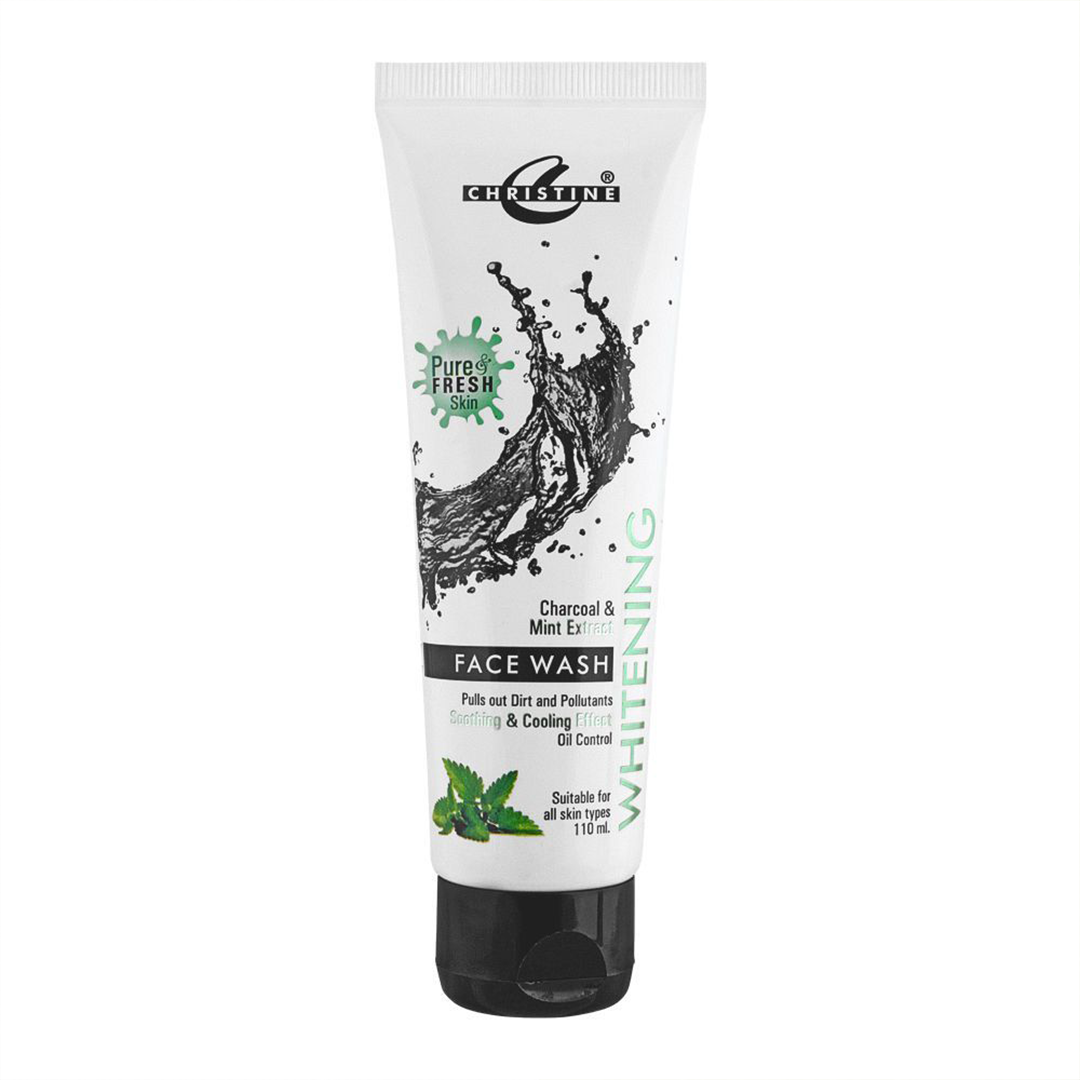 CHRISTINE FACE WASH CHARCOAL & MINT EXTRACT 110GM