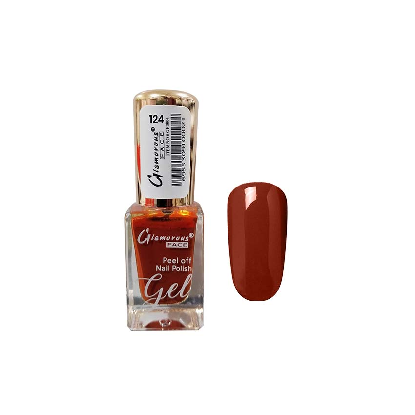 GLAMOROUS FACE PEEL OFF NAIL POLISH GEL 124