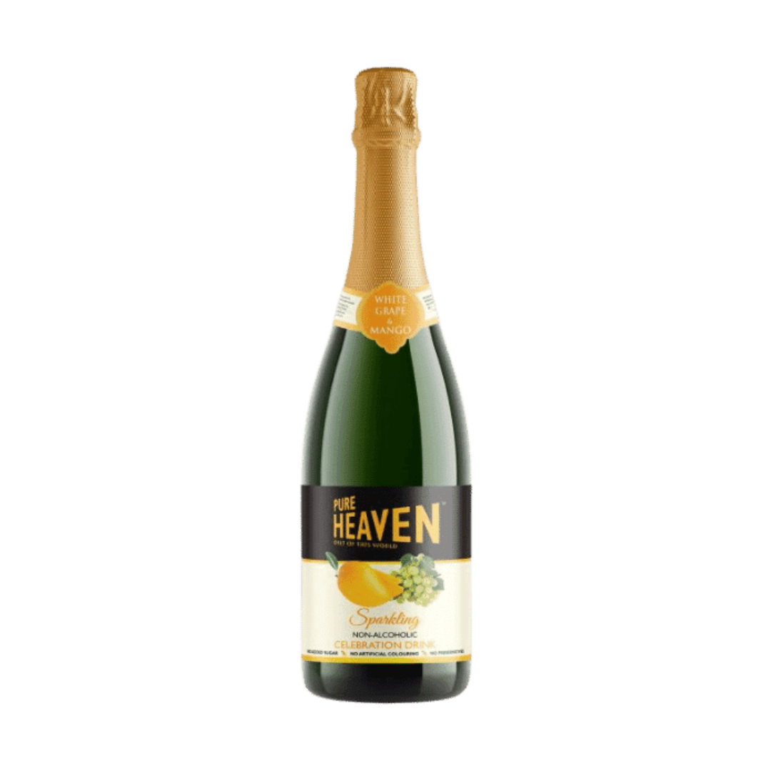 PURE HEAVEN WHITE GRAPE & MANGO JUICE SPARKLING CELEBRATION DRINK 750ML