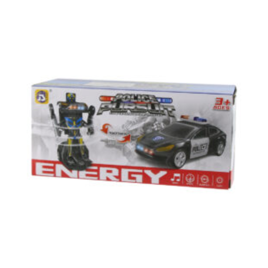 POLICE PURSUIT TRANSFORMING CAR MUSICAL TOY 9932