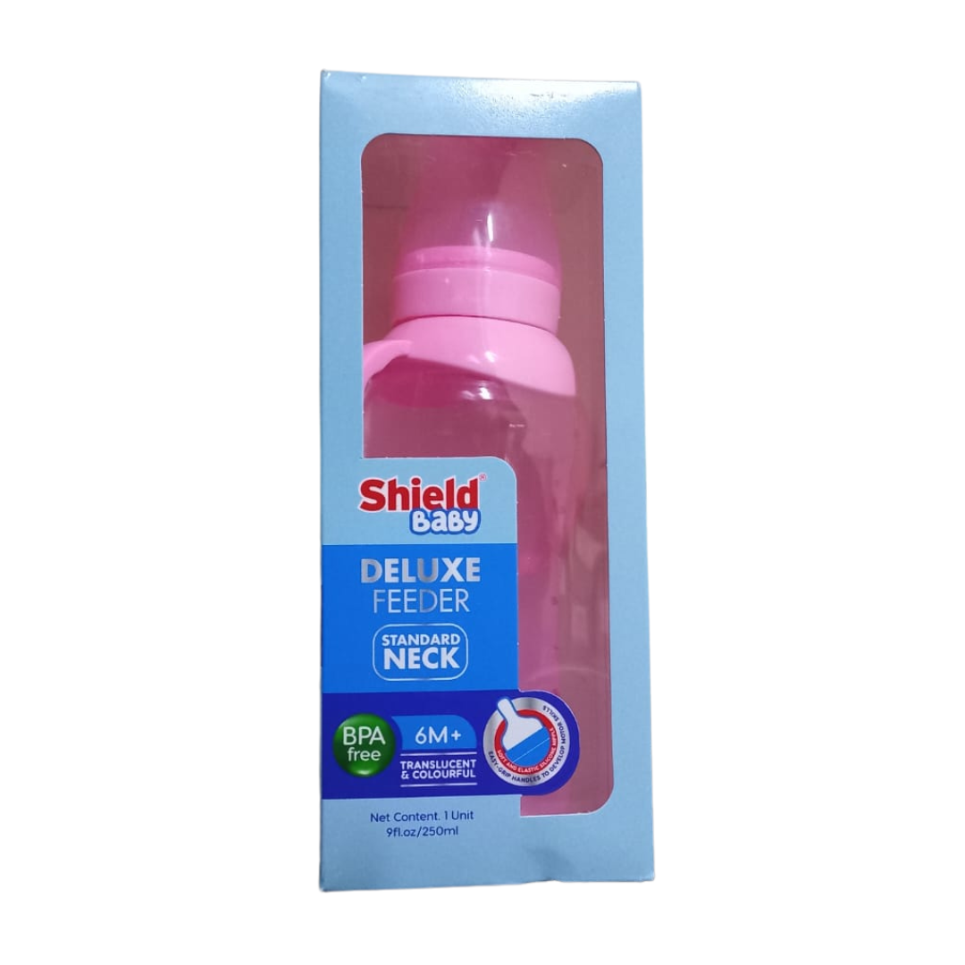 SHIELD BABY DELUXE FEEDER 6M+ 250ML WITH HANDLE