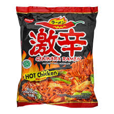 NISSIN NOODLES HOT CHICKEN FLAVOUR 118GM