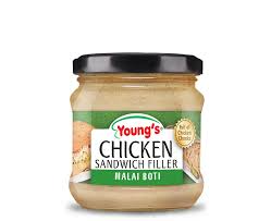 YOUNGS CHICKEN SANDWICH FILLER MALAI BOTI 140GM