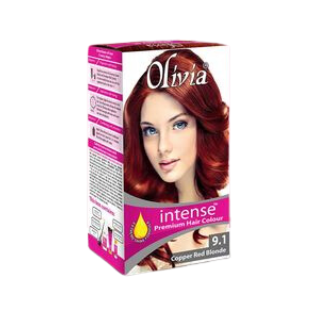 OLIVIA HAIR COLOR COPPER RED BLONDE 9.1