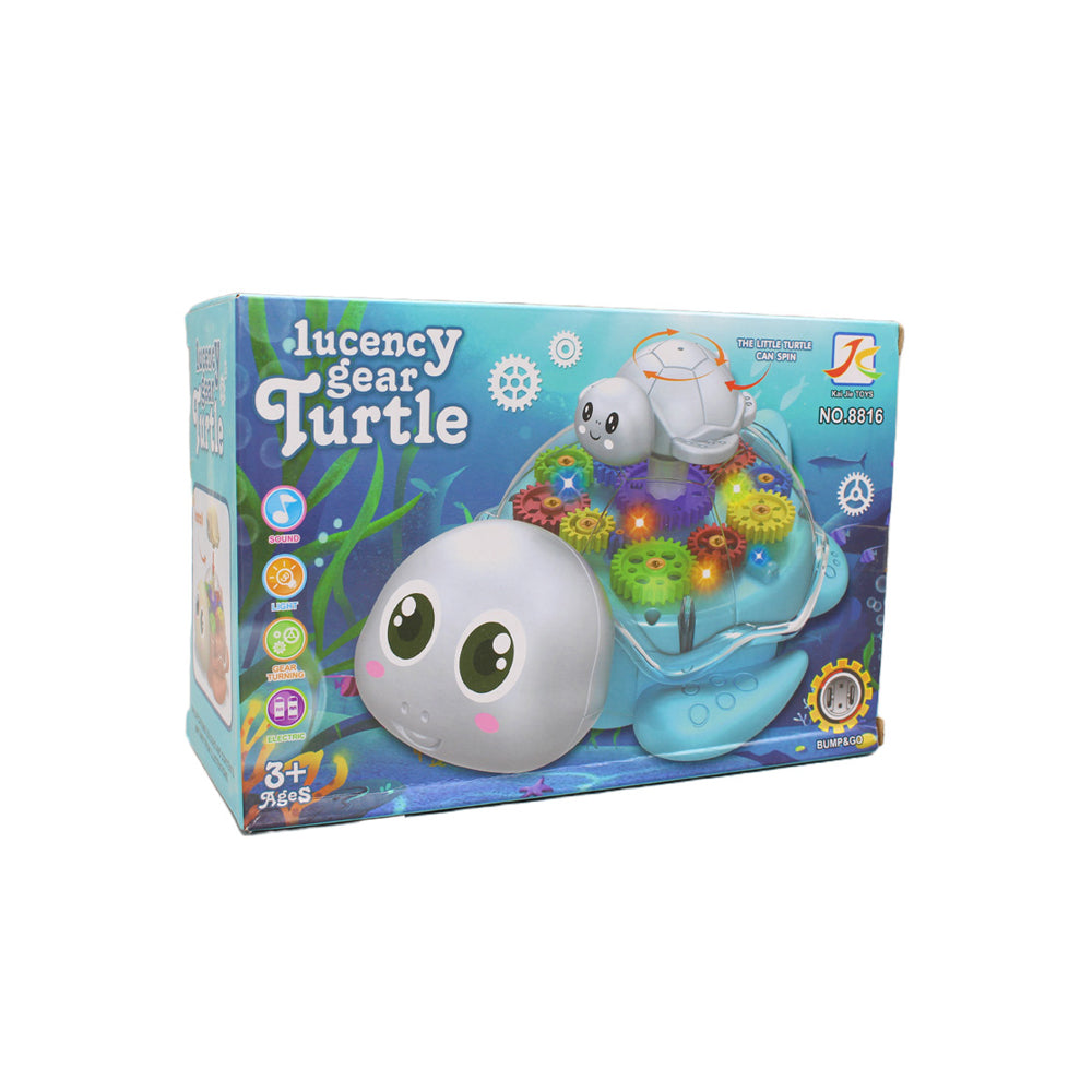 MUSICAL TOY TURTLE GEAR LIGHT 8816