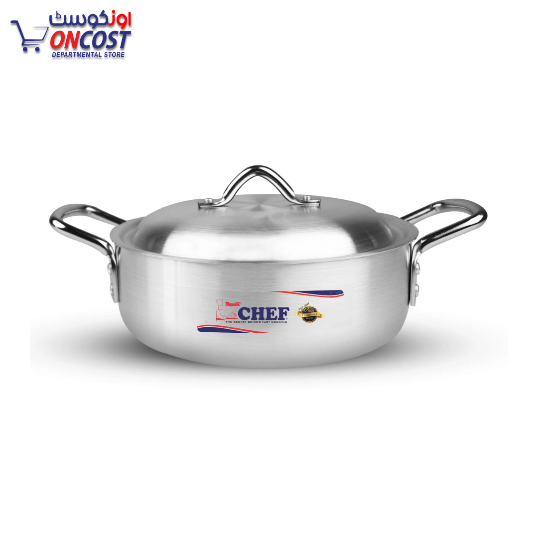 CHEF COOKING FISHI POT ALMUNIUM WITH LID 36X14CM