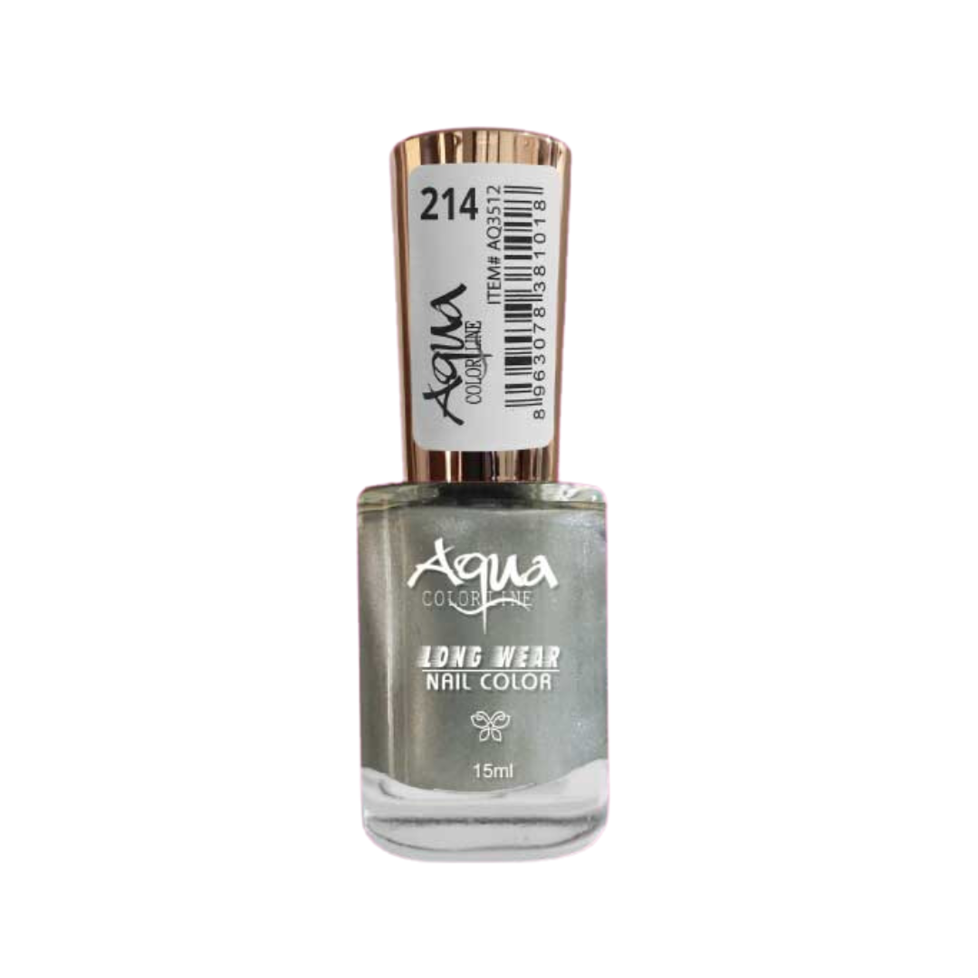 AQUA COLORLINE LONG WEAR NAIL POLLISH 15ML NO. 214