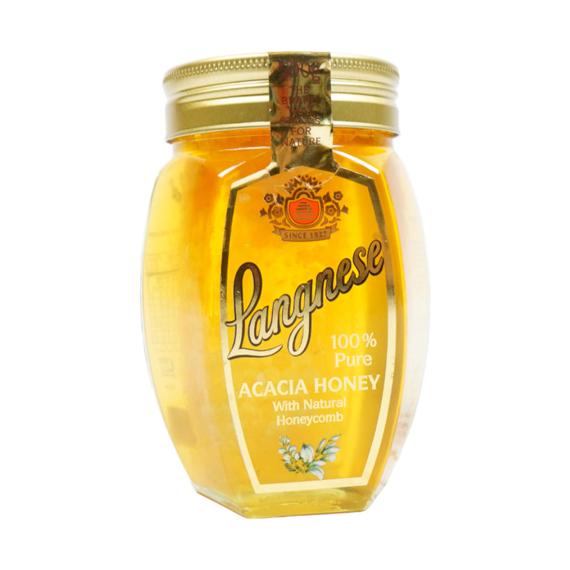 LANGNESE HONEY ACACIA WITH HONEYCOMB 500GM