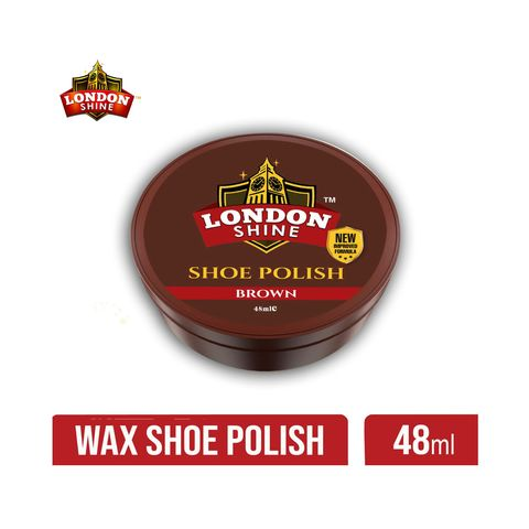 LONDON SHOE WAX POLISH BROWN 48ML