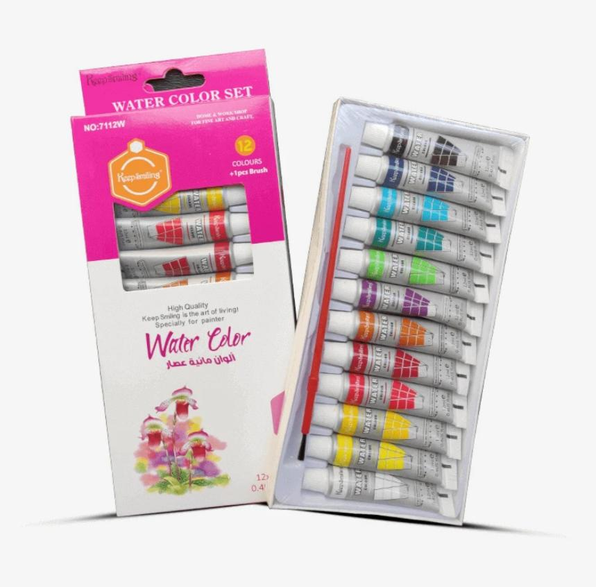 12 WATER COLOR SET HS-7112W