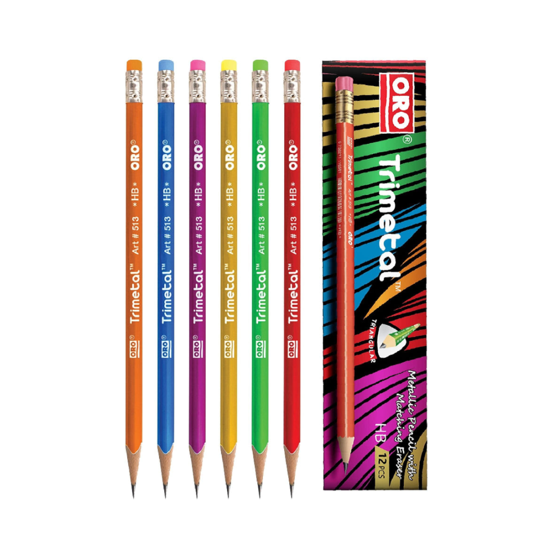 ORO HB TRIMETAL PENCIL 12 PCS PACK NO.513