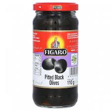 FIGARO PITTED BLACK OLIVES 240GM