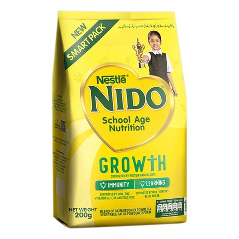 NESTLE NIDO SCHOOL AGE GROWTH MILK POWDE 200GM