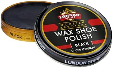 LONDON SHOE WAX POLISH BLACK WATER RESISTANT 50ML