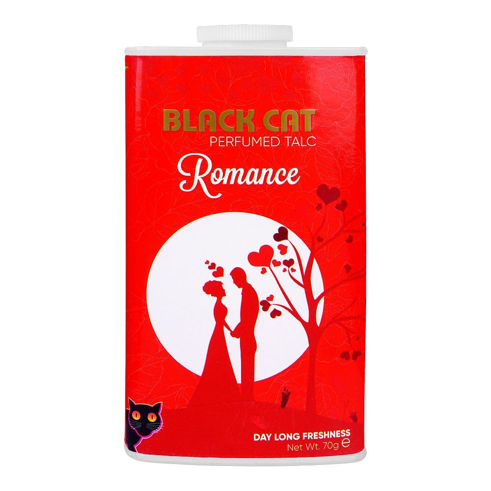 BLACK CAT PERFUMED TALC ROMANCE 70GM