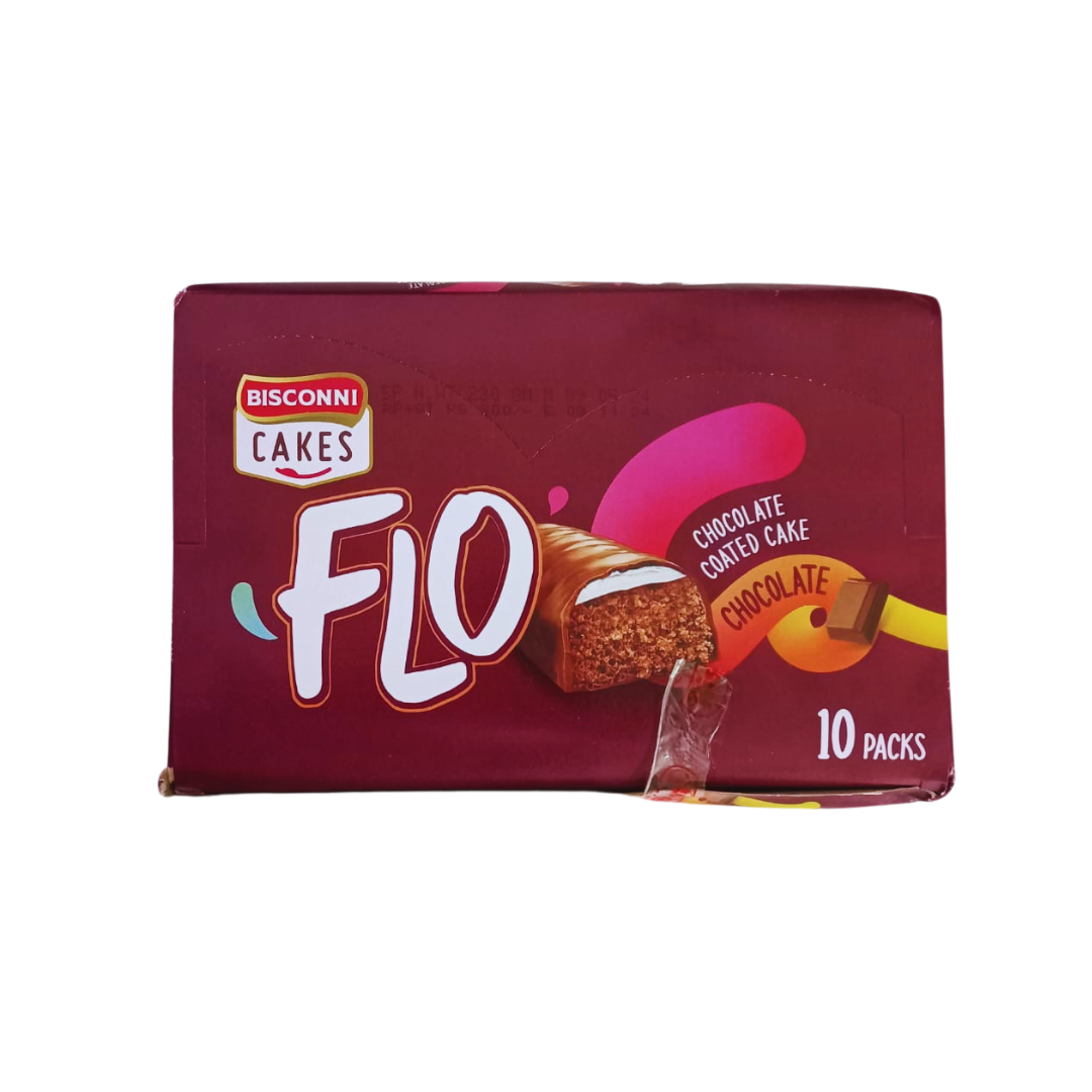 BISCONNI CAKES FLO CHOCOLATE 23GM 10PCS BOX