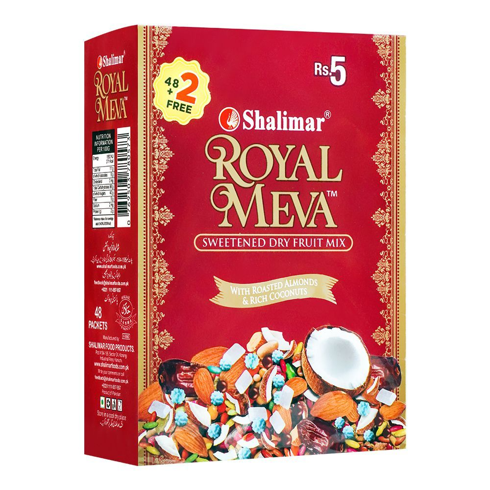 SHALIMAR ROYAL MEVA 48PCS BOX 120GM