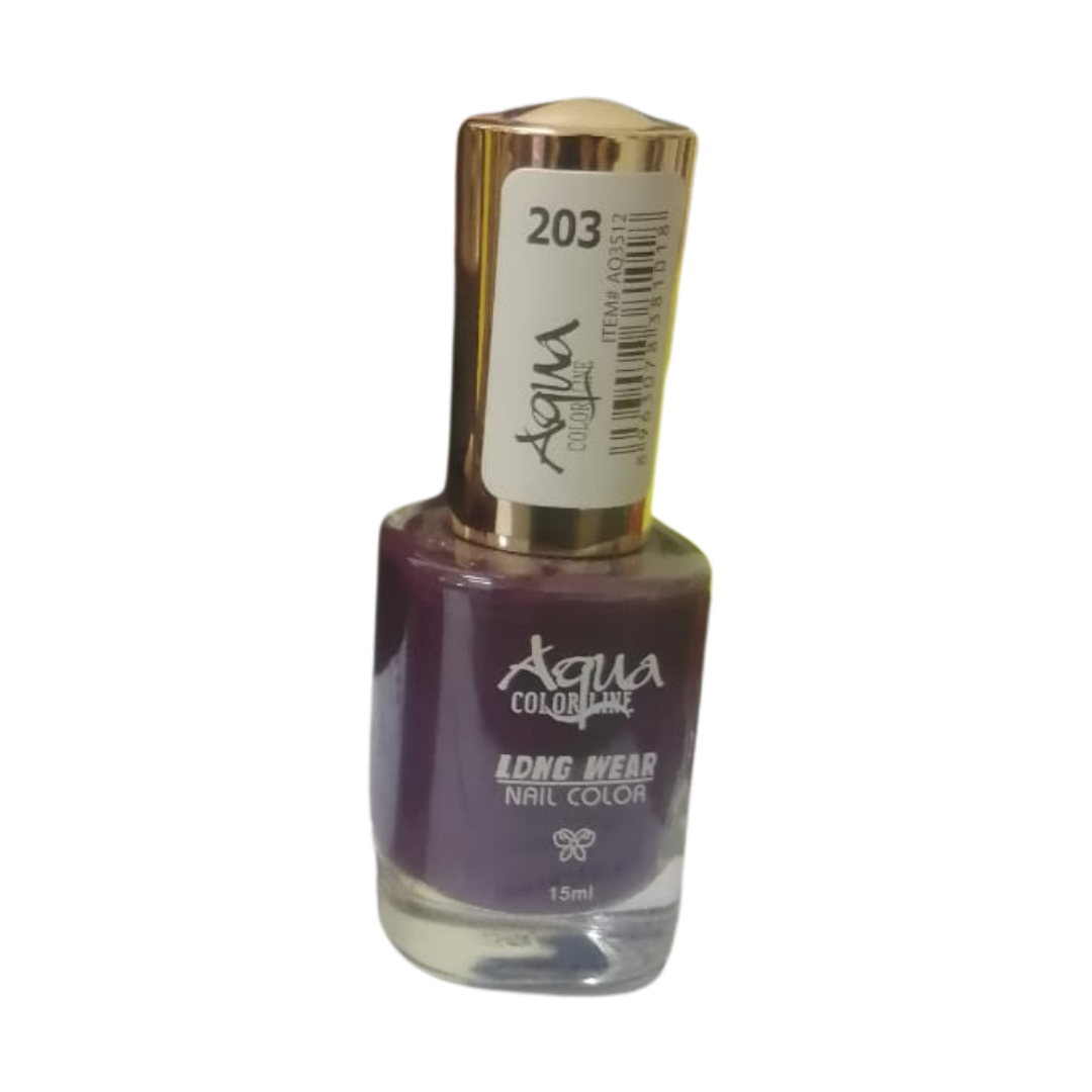 AQUA COLORLINE LONG WEAR NAIL POLLISH 15ML NO. 203