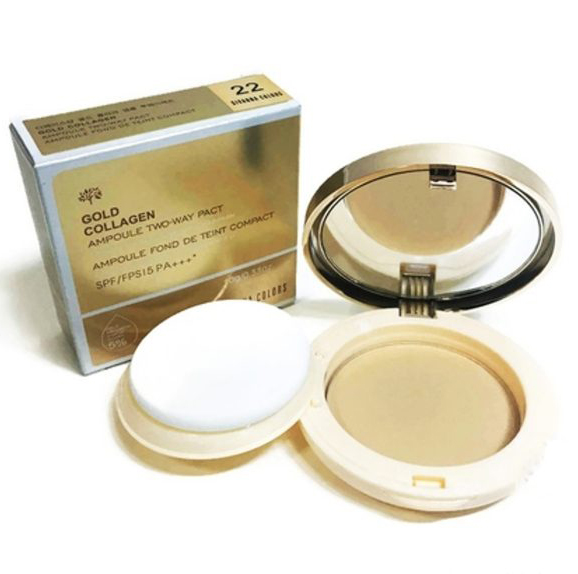 SIVANNA COLORS GOLD COLLAGEN TWO-WAY COMPACT POWDER 10GM NO.22