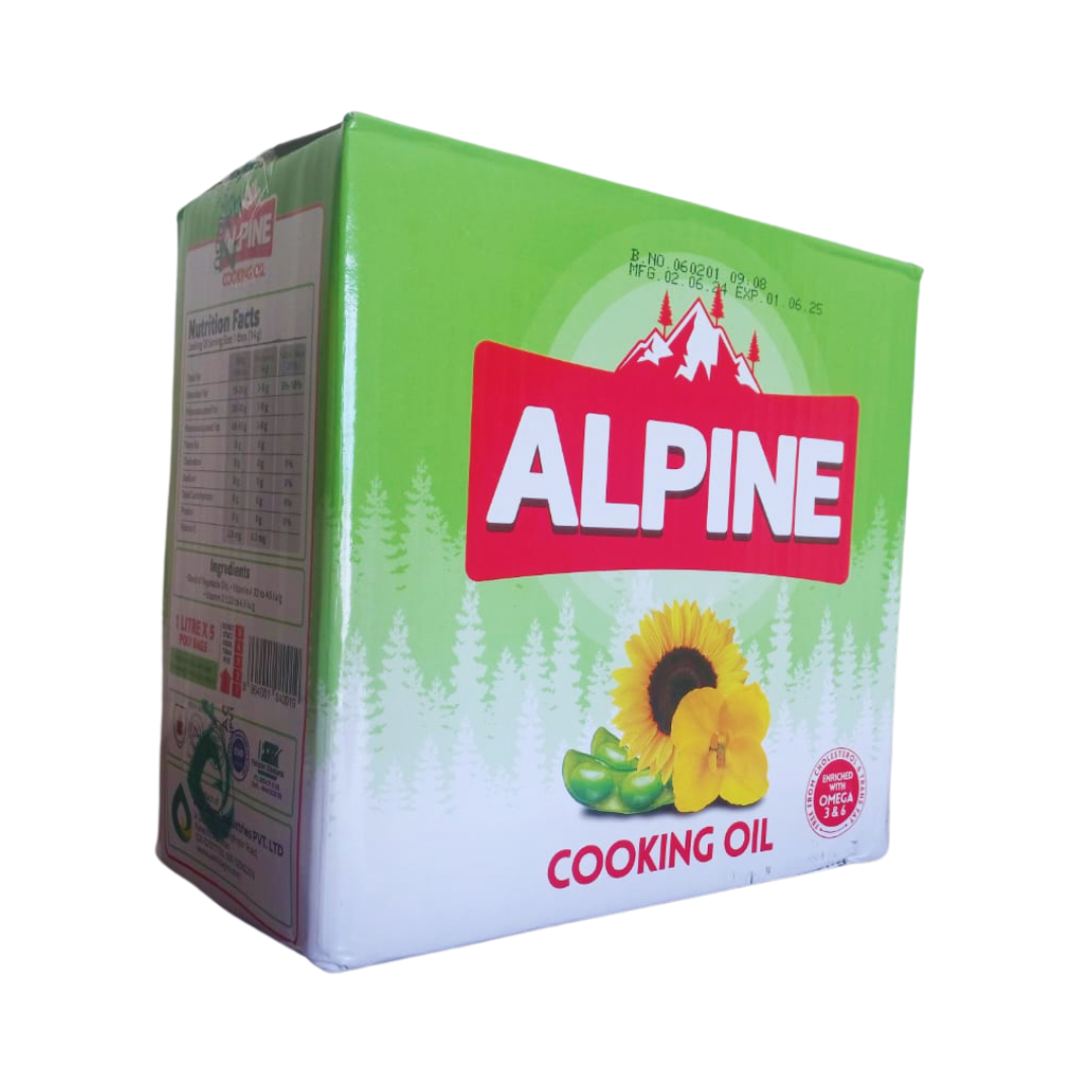 ALPINE COOKING OIL 1LTR POUCH CARTON