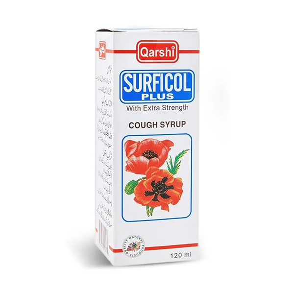 QARSHI HERBAL COUGH SYRUP SHARBAT SURFICOL PLUS  120ML