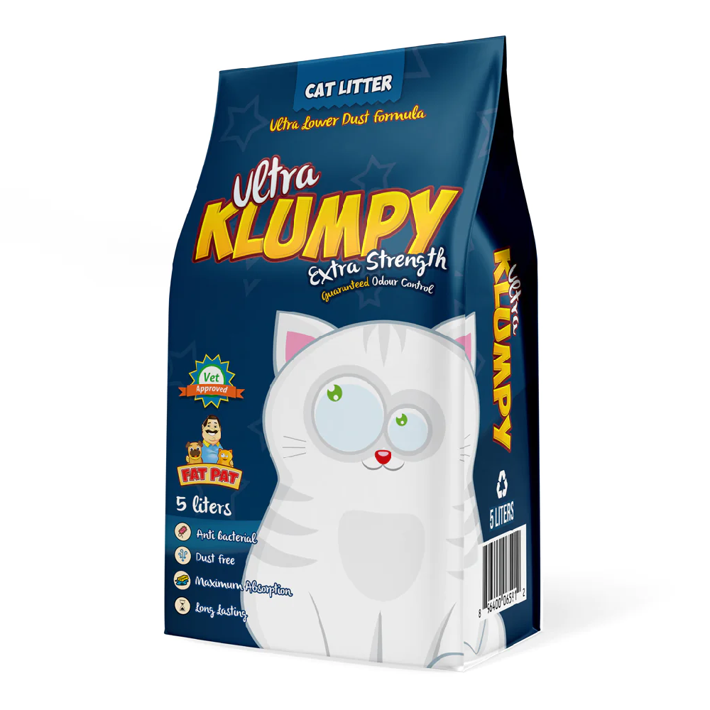 KLUMPY CAT LITTER ULTRA STRENGTH GUARANTEED ODOUR CONTROL 5LTR