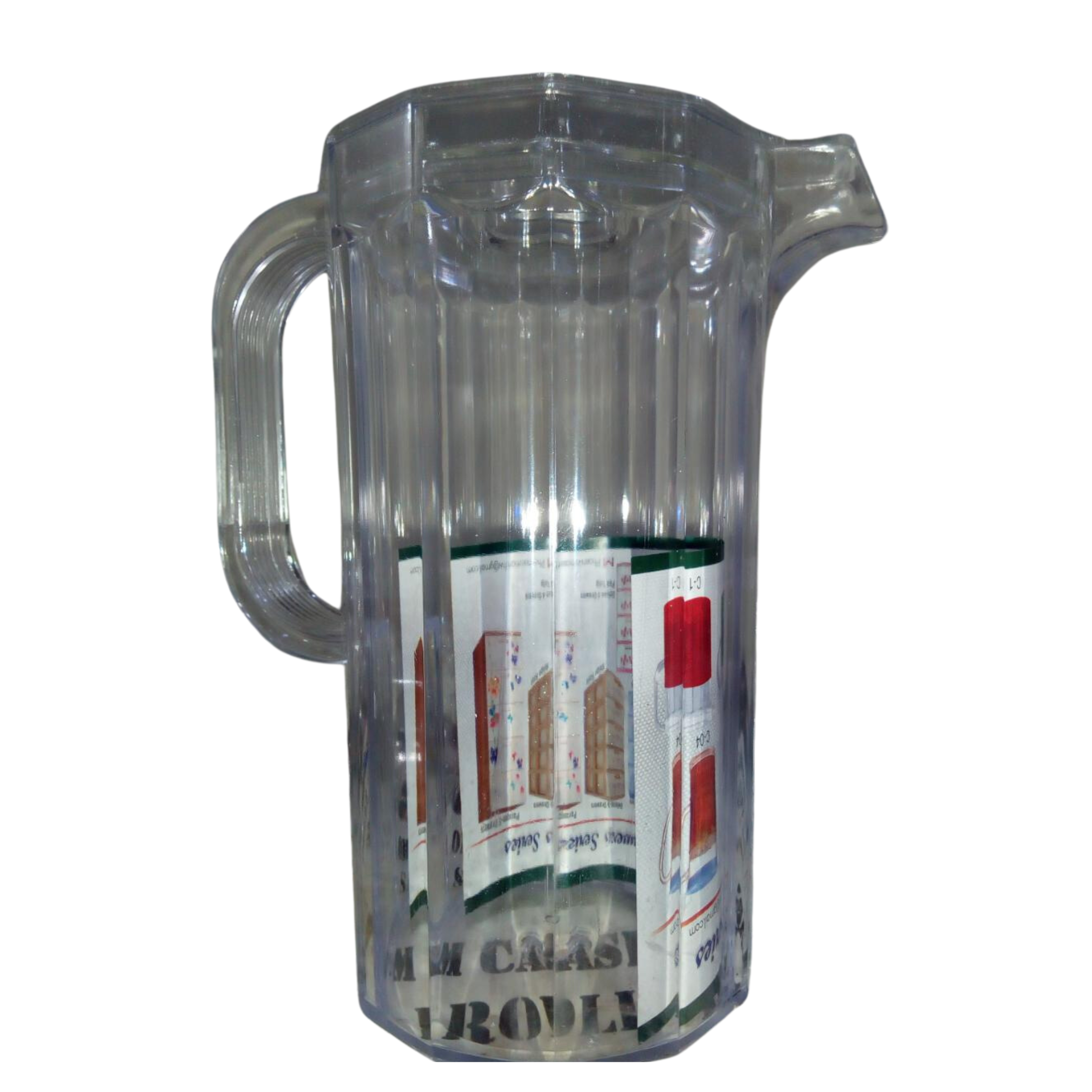 PHONIX TRANSPARENT CLEAR JUG WITH LINE & LID