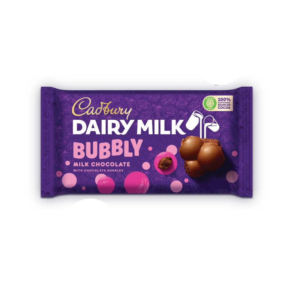 CADBURY DAIRY MILK CHOCOLATE BUBBLY 40GM