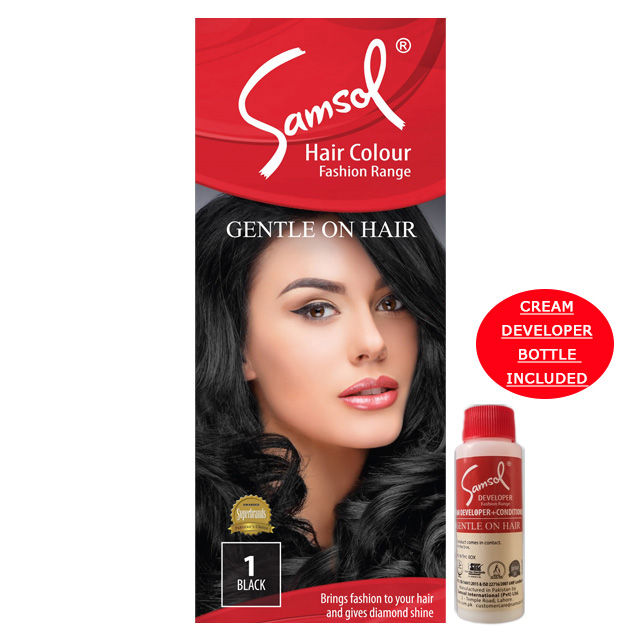 SAMSOL HAIR COLOUR NO 1 BLACK