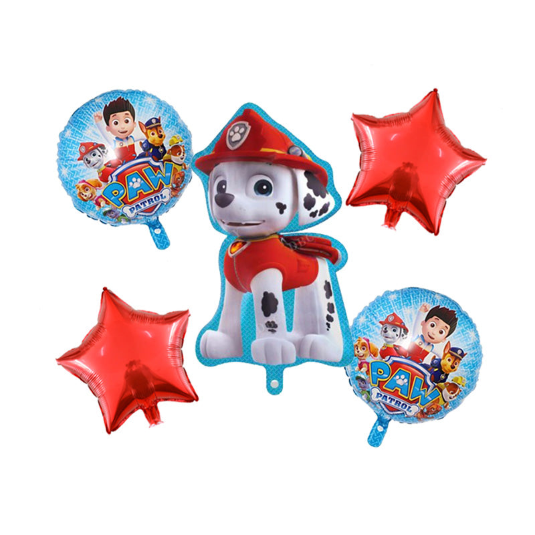 PAW PATROL FOIL BALLOONS SET 5-PCS