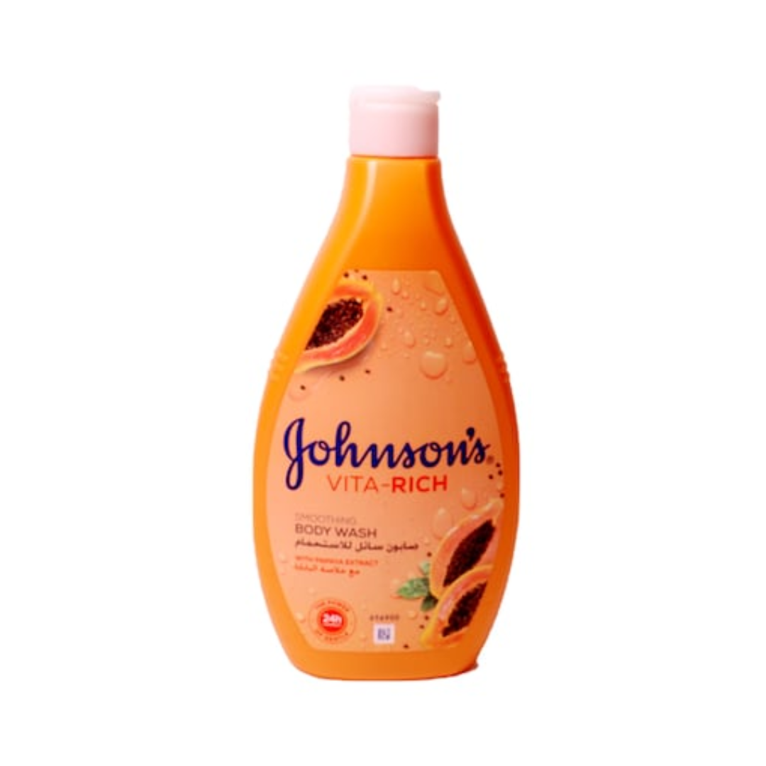 JOHNSONS VITA-RICH SMOOTHING BODY WASH WITH PAPAYA EXTRACT 400ML