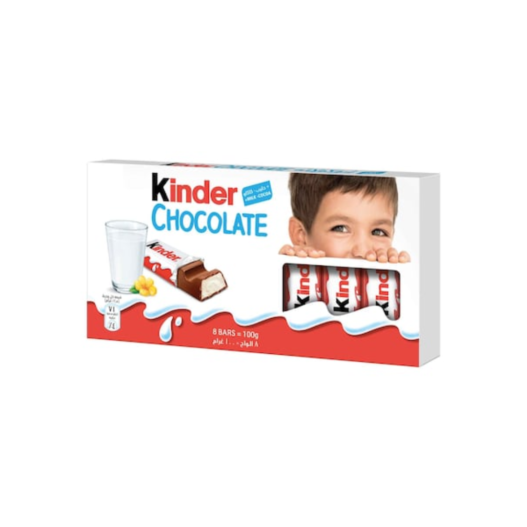 KINDER CHOCOLATE 8 BARS 100GM