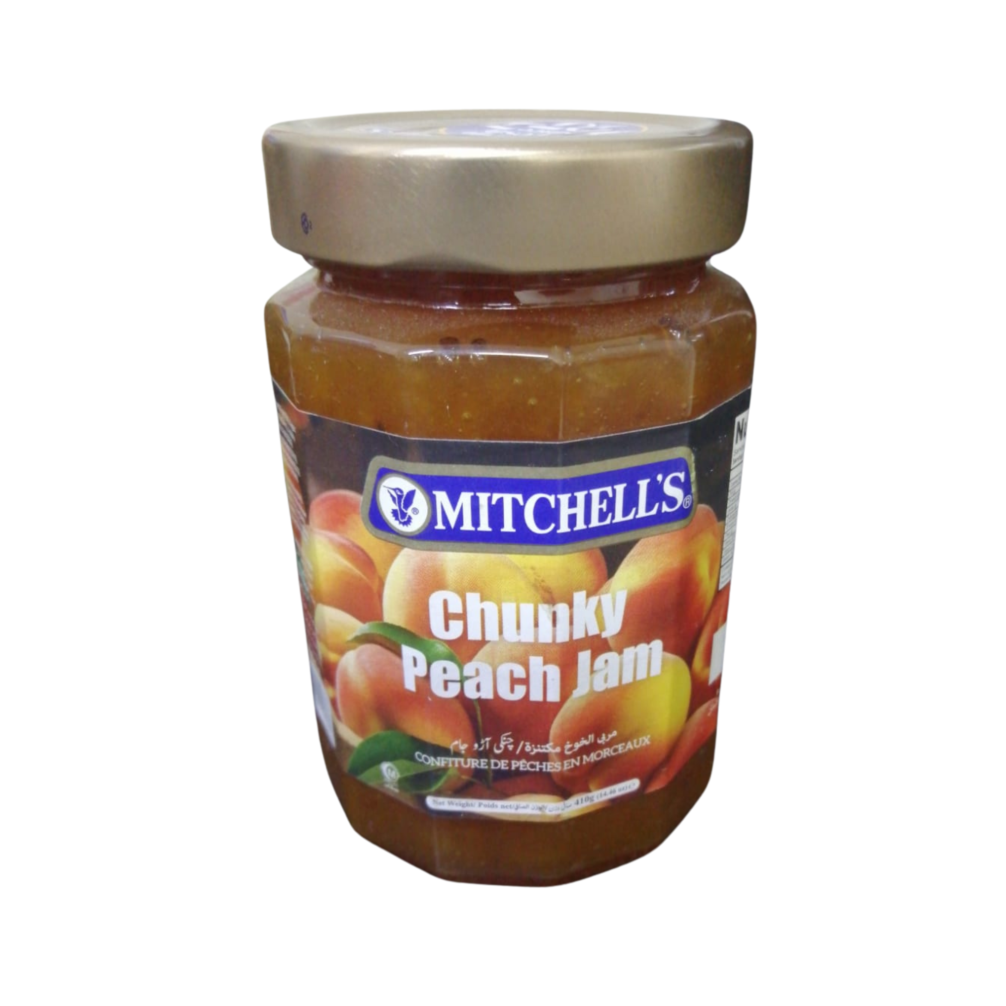 MITCHELLS CHUNKY PEACH JAM 410GM