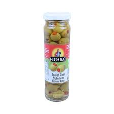 FIGARO SPANISH OLIVES STUFFED WITH PIMENTO PASTE 142GM