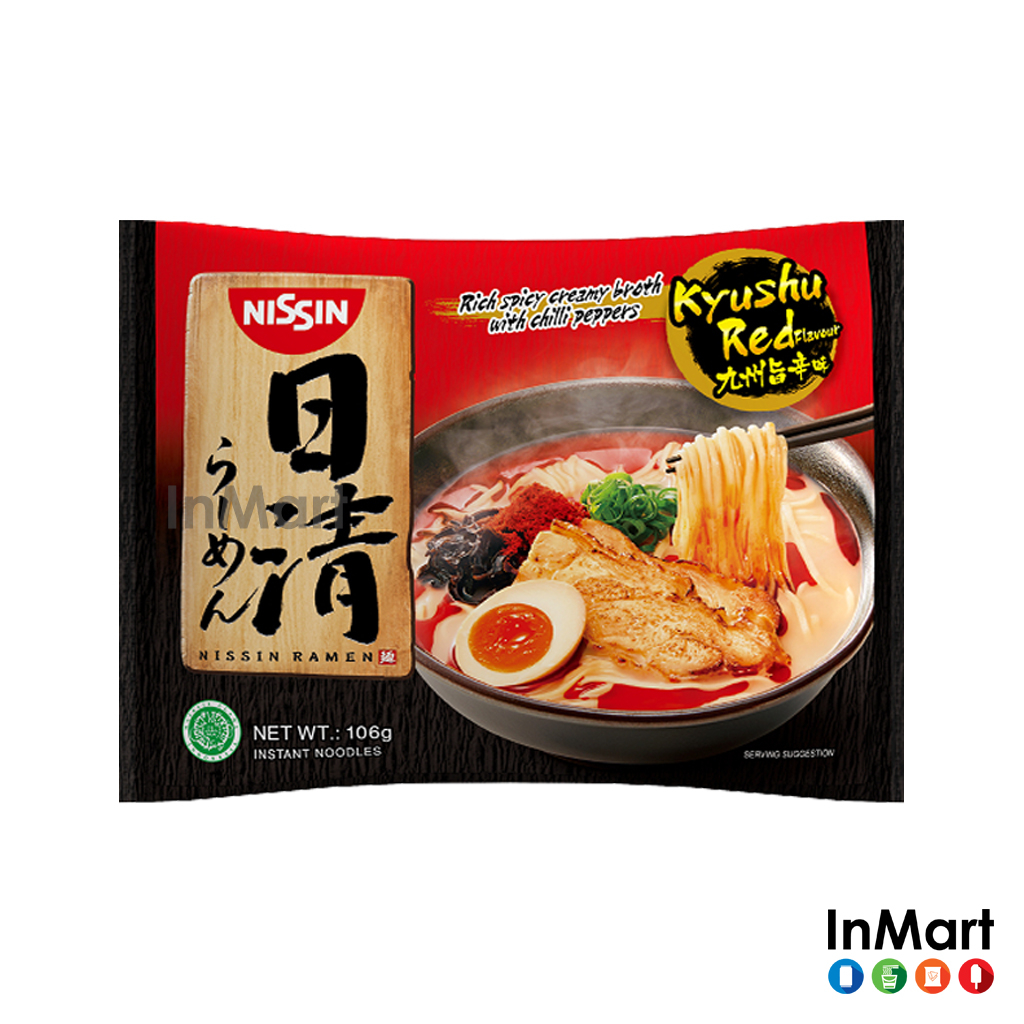 NISSIN KYUSHU RED FLAVOUR RAMEN 106GM