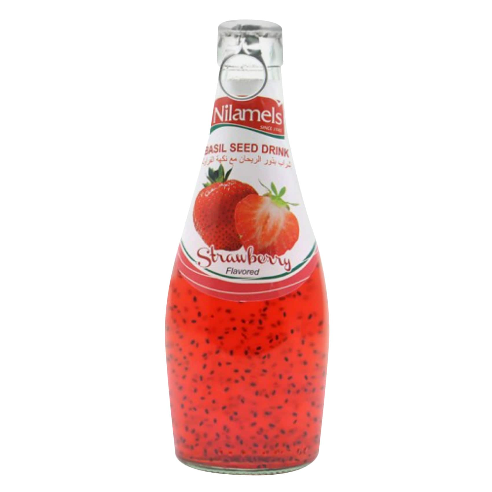 NILAMELS STRAWBERRY BASIL SEED DRINK 290ML