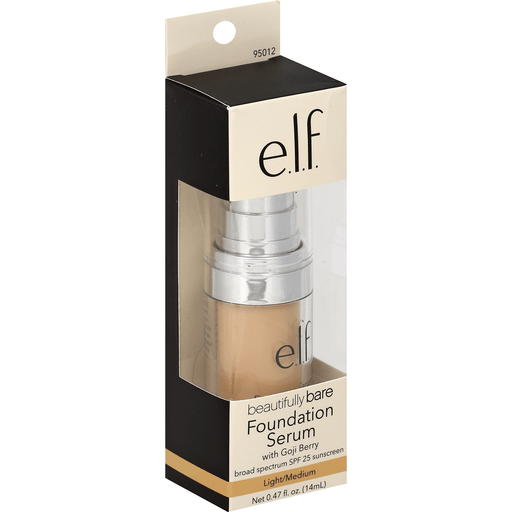 E.L.F FOUNDATION SERUM WITH GOJI BERRY SPF 25 SUNSCREEN LIGHT/MEDIUM 14ML